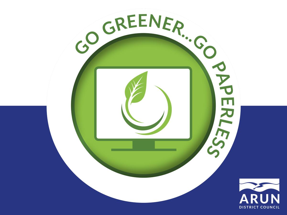 Arun District Council offer paperless billing option – go greener, go paperless