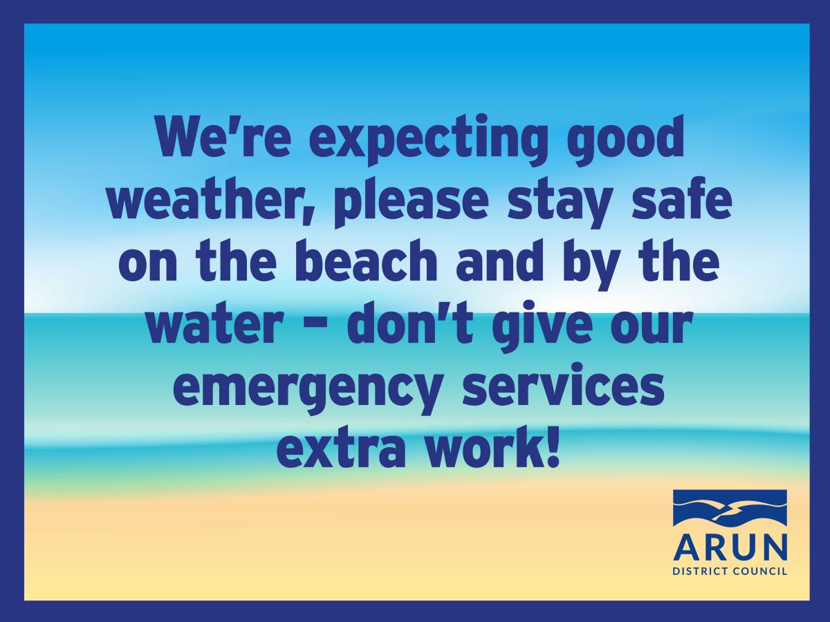 Please stay safe on the beach and by the water