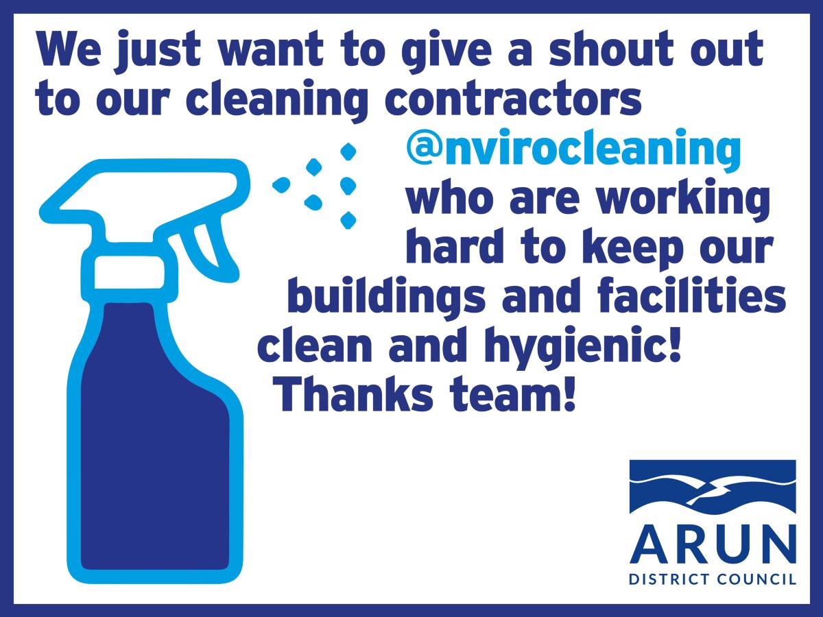 Shout out to our cleaning contractors Nviro