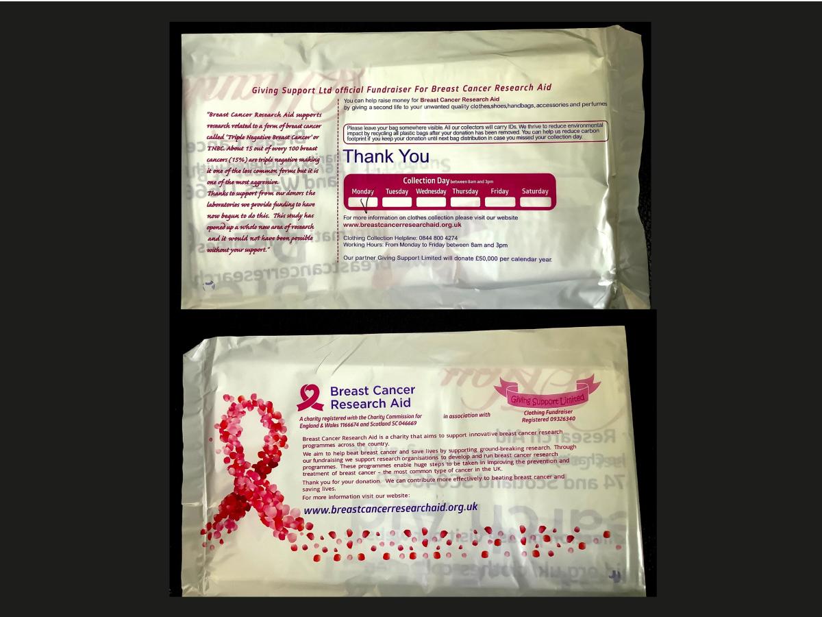 Unlawful charity bag collections