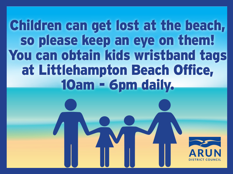 Children can get lost at the beach...