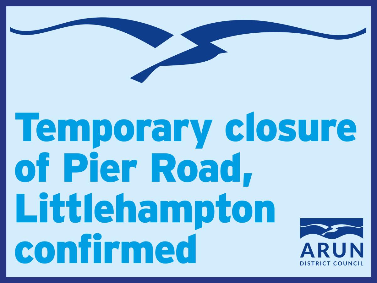 Temporary road closure in Littlehampton