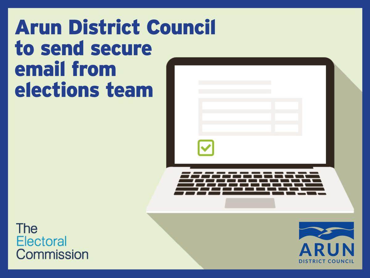Arun District Council to send secure email from elections team