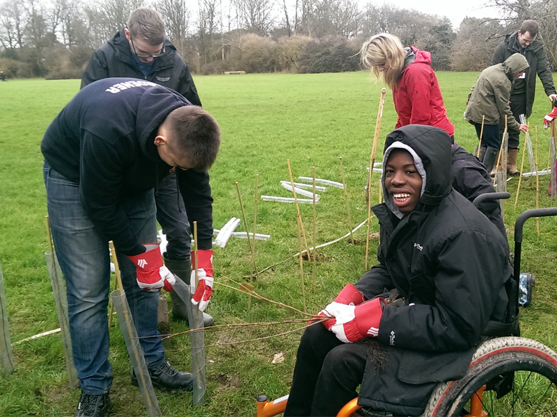 Green-fingered students help to create a haven for wildlife