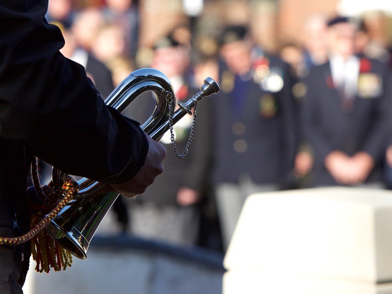 Many join Arun Chairman for Armistice Day two minute silence